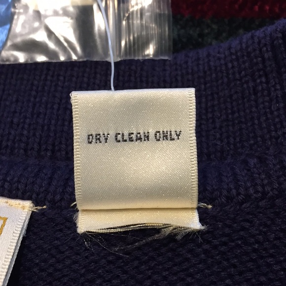 NWT Field Manor Blue Cardigan Button Down Embellished Navy Blue Large - Picture 5 of 5